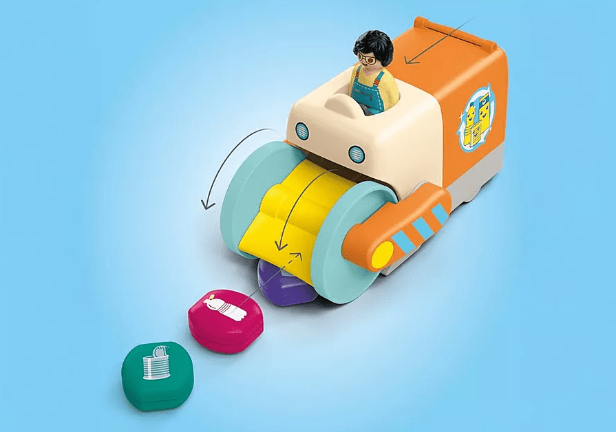 Playmobil Junior Müllfahrzeug mit 3 Müllelementen