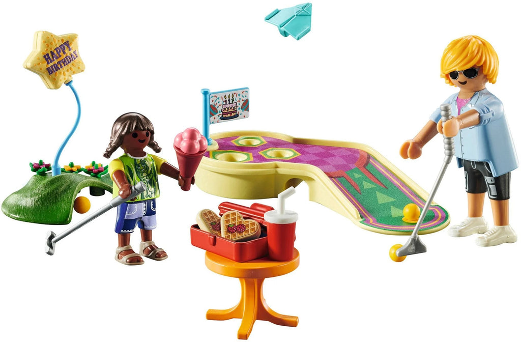 PLAYMOBIL 71449 Minigolfbahn mit Figuren & Zubehör im Geschenkset