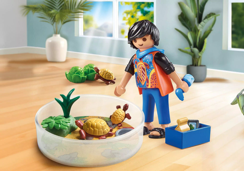 Playmobil Schildkröten-Terrarium – Set mit Tierpfleger & Schildkröten ab 4