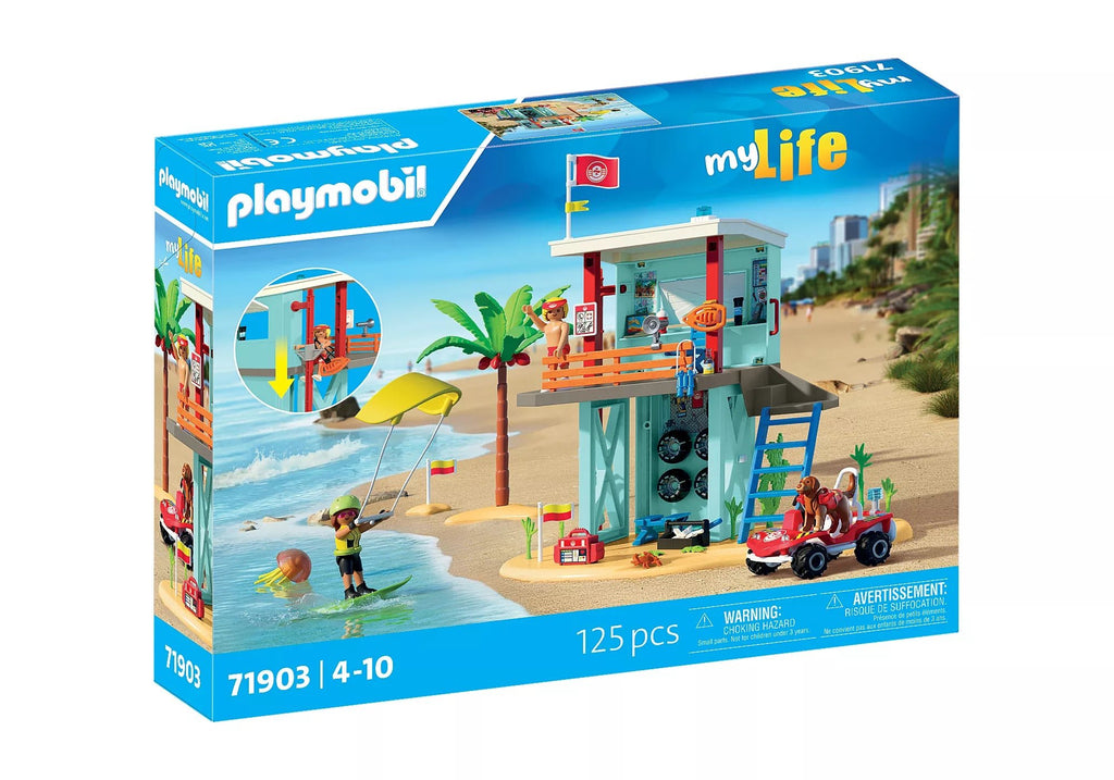 Strandrettung Spielset mit Turm, Buggy und Hund
