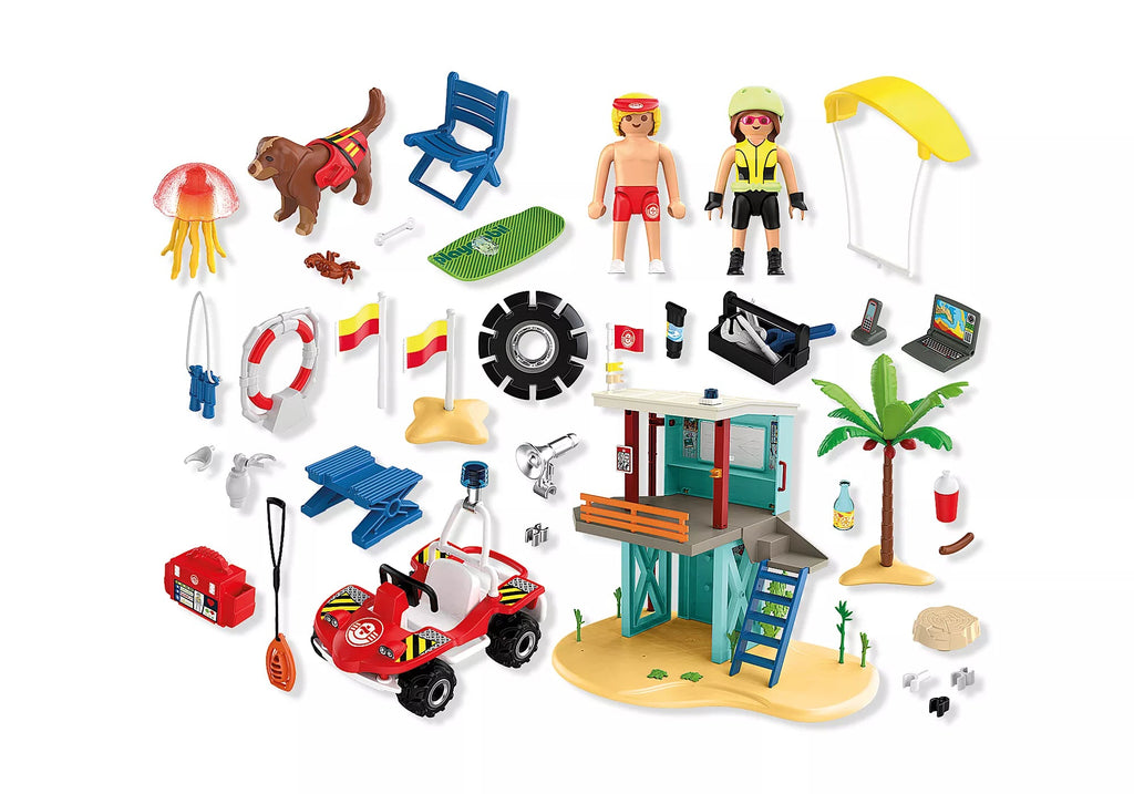 Rettungsturm mit Werkstatt und Zubehör von PLAYMOBIL