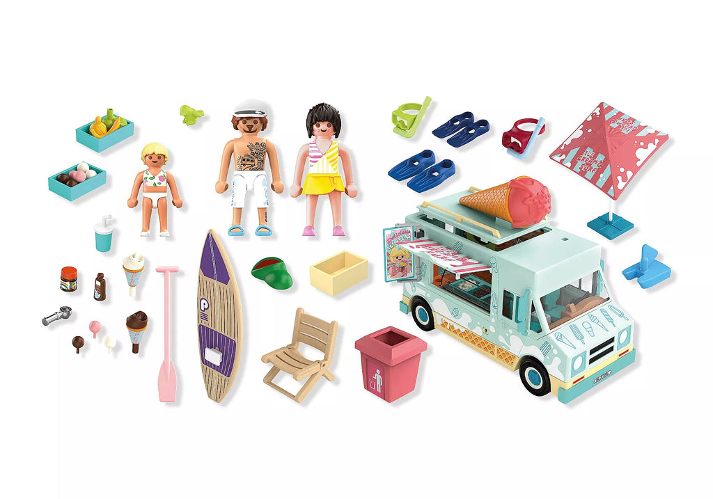 Sommer-Spielset mit Eis, Surfbrettern und Zubehör