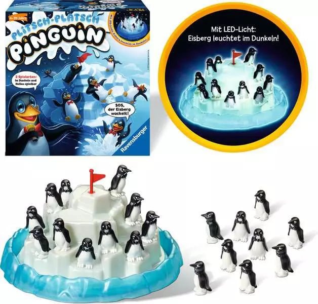 Geschicklichkeitsspiel mit Pinguinen ab 4 Jahren