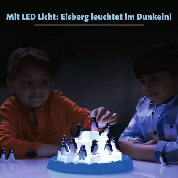 Plitsch Platsch Pinguin Kinderspiel mit wackelndem Eisberg