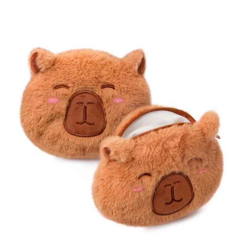 Capybara Plüsch-Geldbeutel mit Reißverschluss