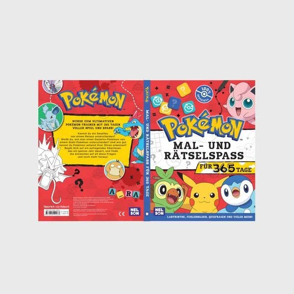 Pokémon Rätsel- und Malbuch für Kinder ab 5 Jahren
