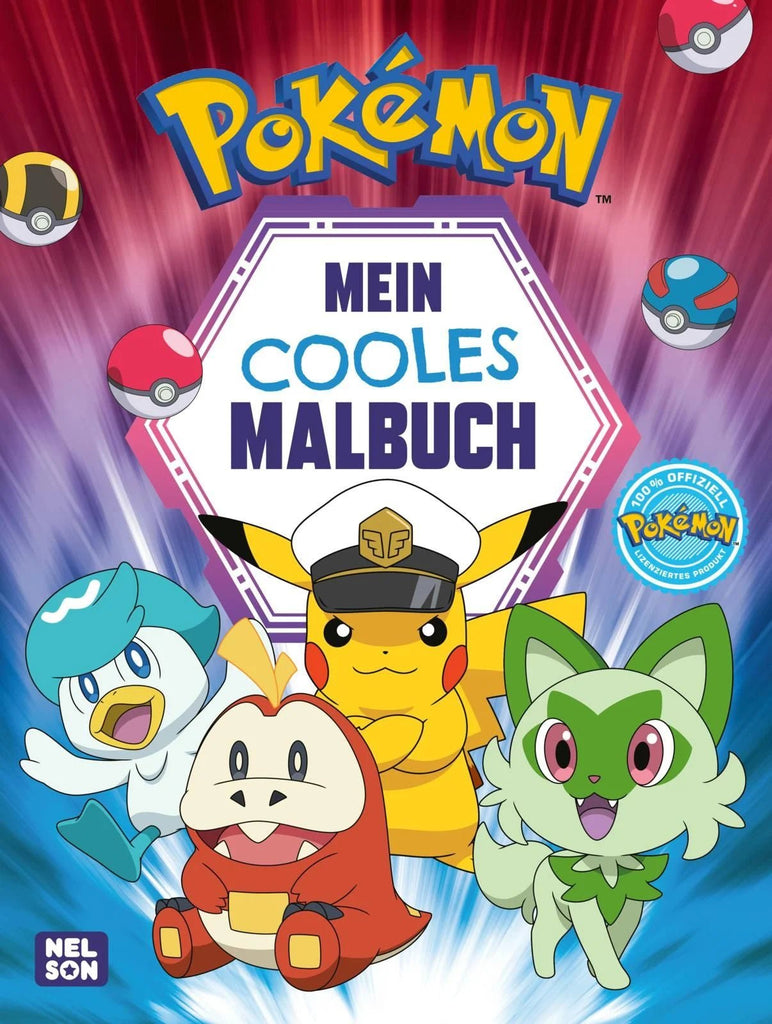 Pokémon Malbuch für Kinder mit Ausmalmotiven
