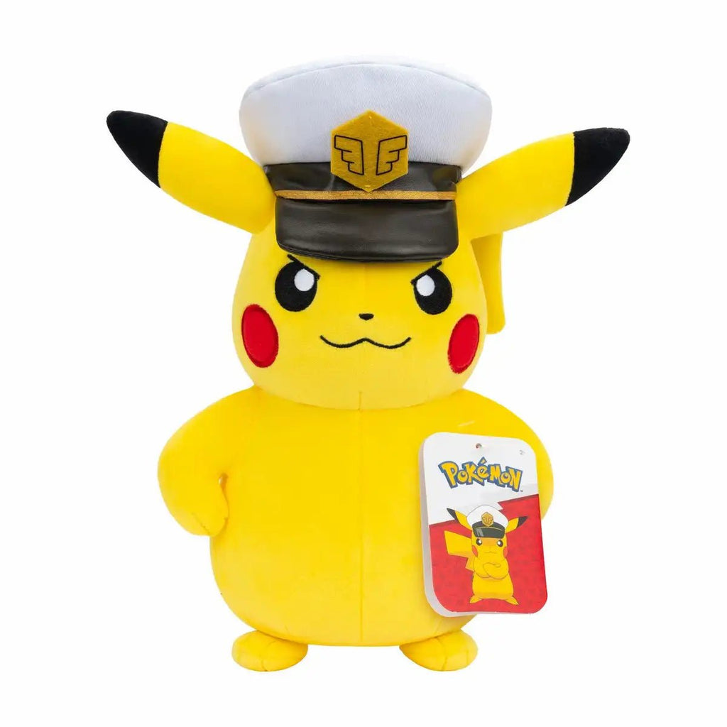 Pokémon Plüsch Captain Pikachu mit Kapitänsmütze 20 cm
