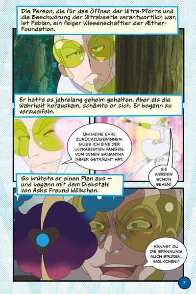 Comic-Abenteuer Pokémon Ultrabestie für Leseanfänger
