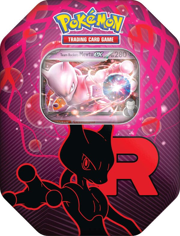 Pokémon Tin Box 123 Team Rockets Mewtu-ex mit Promokarte ab 6 Jahren
