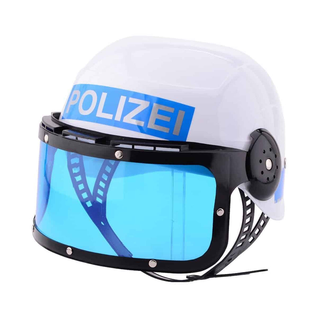 Polizeihelm mit Visier (Blau - Weiss) - Aurich