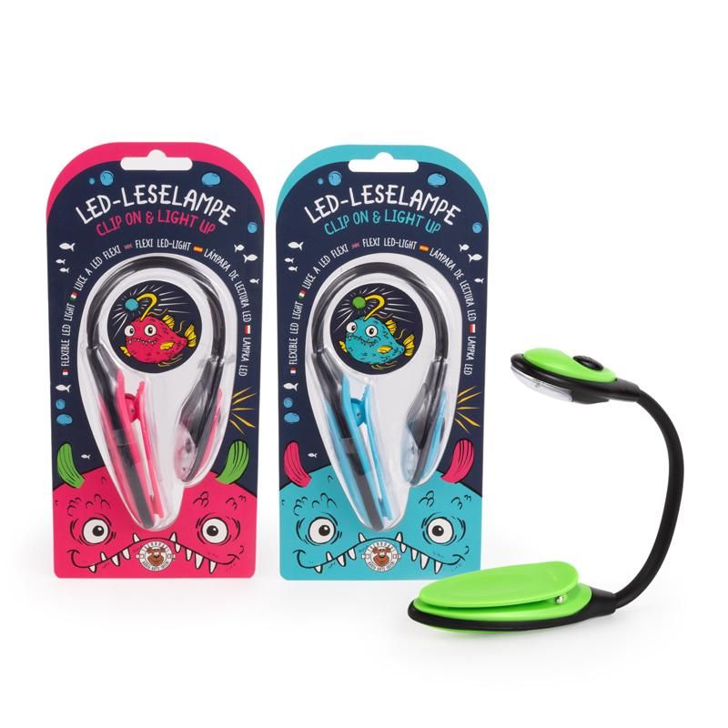 LED-Leselampe Flexi mit Clip, biegsam & tragbar, 3 Farben