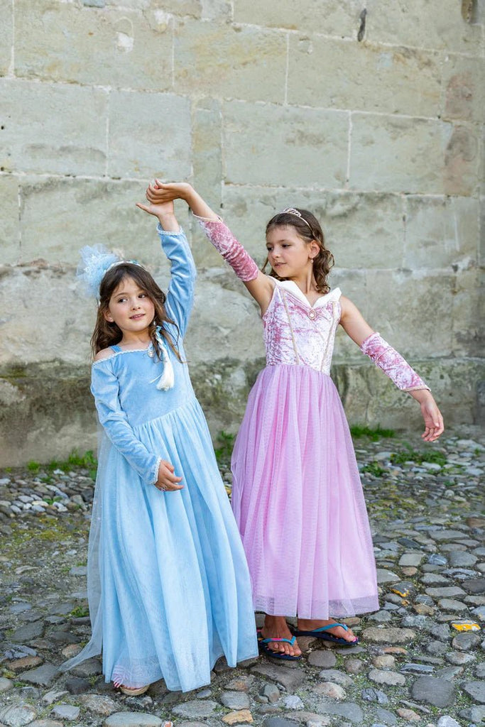 Prinzessinnenkleid Blau Mädchen Fasching Geburtstag 5-6 Jahre