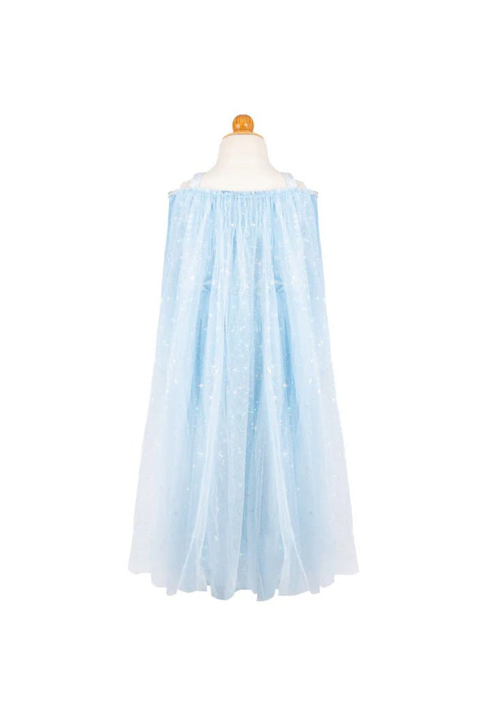 Kinderkostüm Prinzessinnenkleid Blau Samt Edelstein 5-6 Jahre