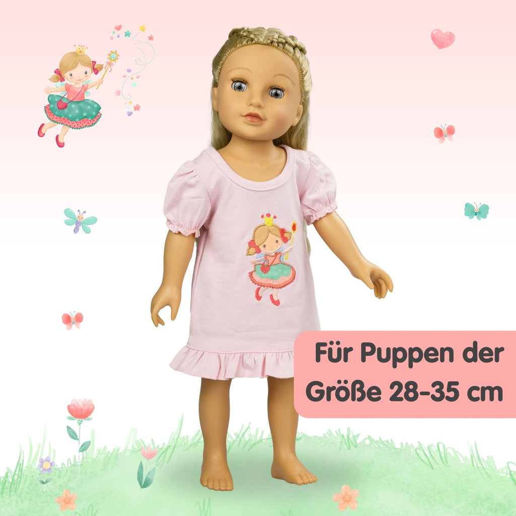 Puppenkleid Prinzessin Emily als Sommerkleid und Nachthemd