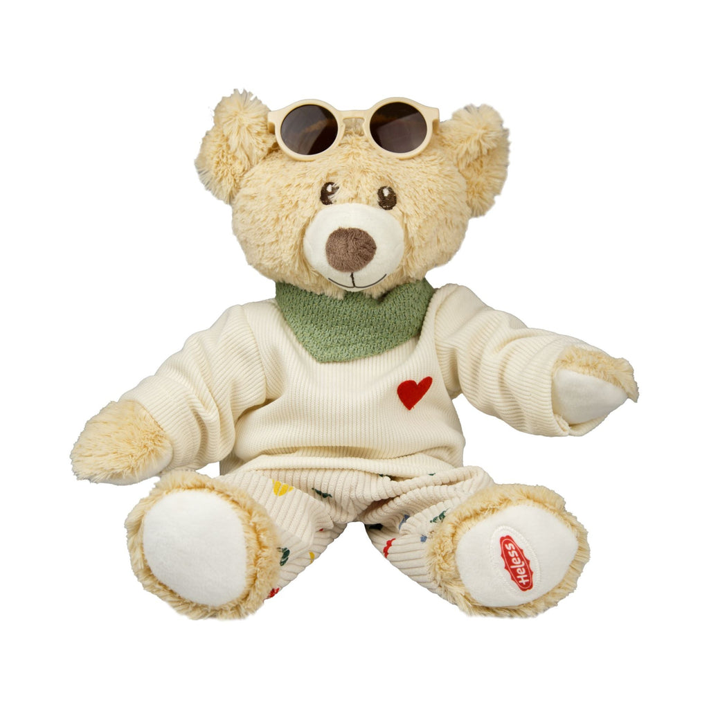 Puppenbrille beige rund für Puppenmode ab 3 Jahren
