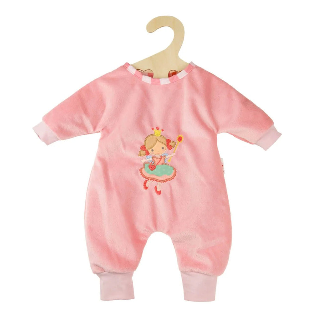 Puppen-Strampler Prinzessin Emily rosa Softvelours 28–35 cm