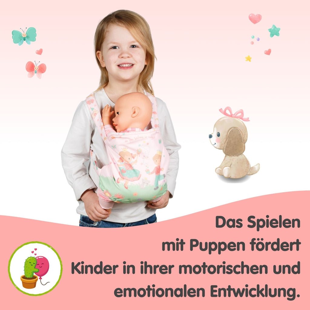 Puppentrage Prinzessin Emily Polyester für Rollenspiele ab 3 Jahren
