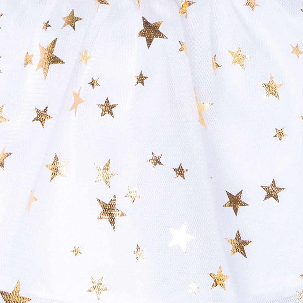 Heless Puppenkleid Schutzengel mit goldenen Flügeln und Tüllrock
