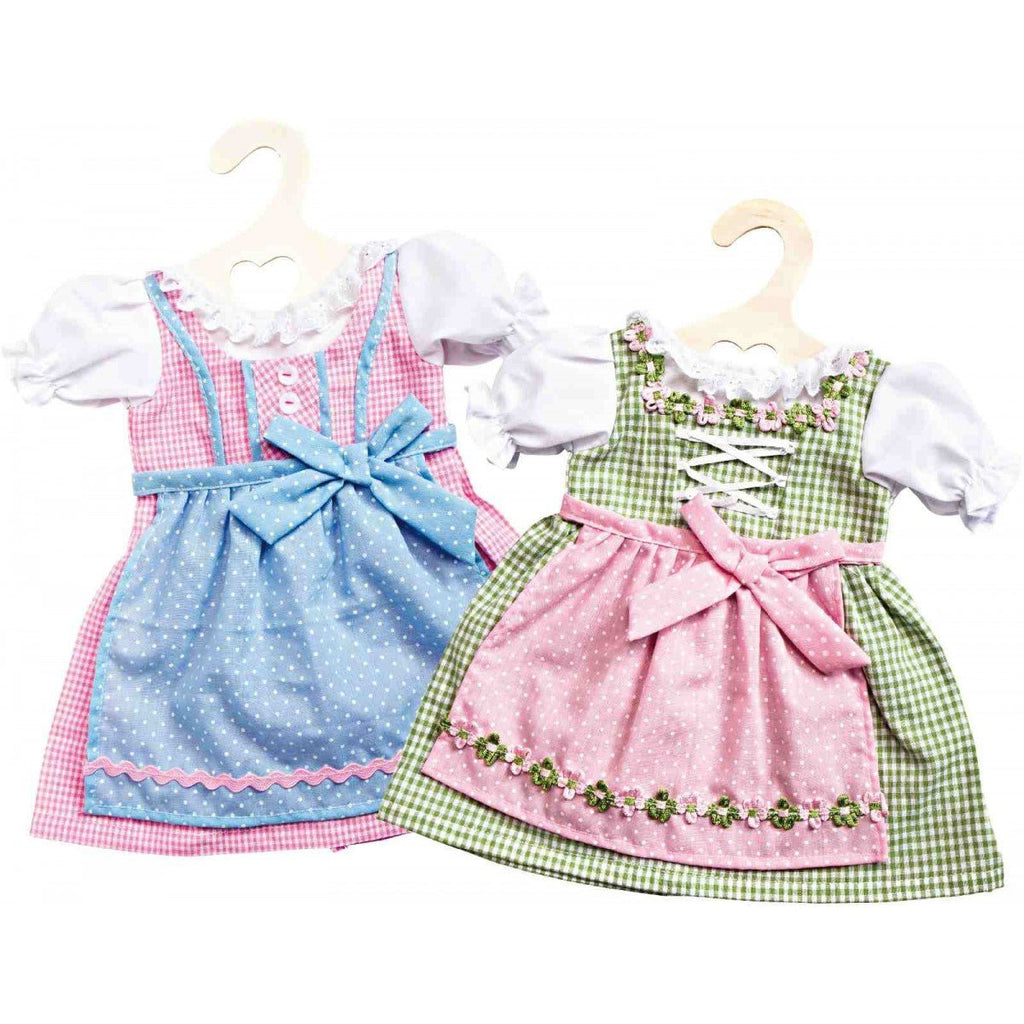 Puppenkleidung - Dirndl Kleid Heidi Gr. 35 - 45 cm - Heless