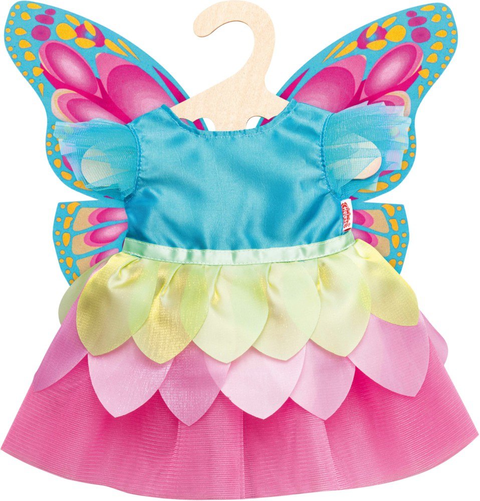 Puppenkleidung - Feenkleid Schmetterling Gr. 28 - 35 cm - Heless