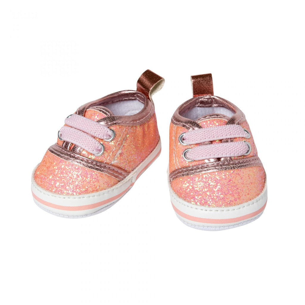 Puppenkleidung - Glitzer - Sneakers, rosa, Gr. 30 - 34 cm - Heless