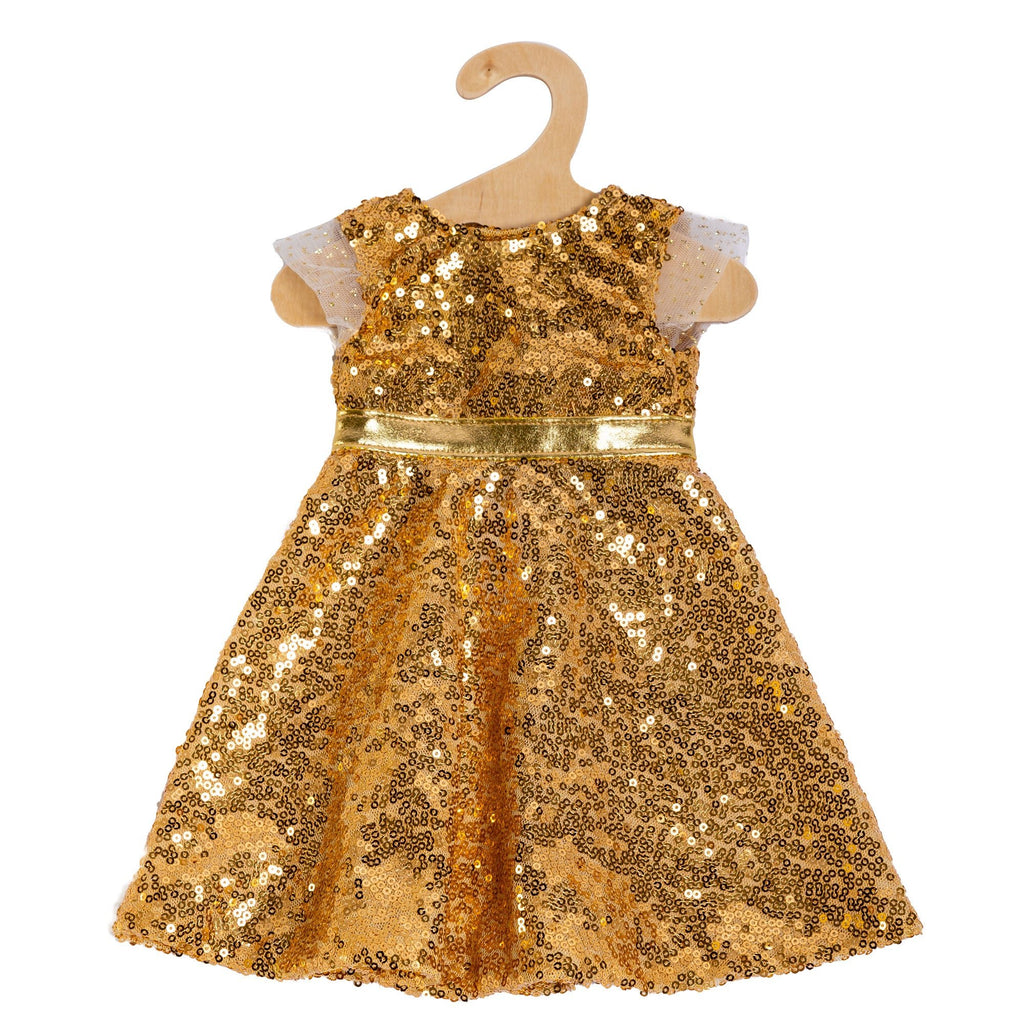 Puppenkleidung -  Kleid Goldstar - Gr. 28 - 35 cm - Heless