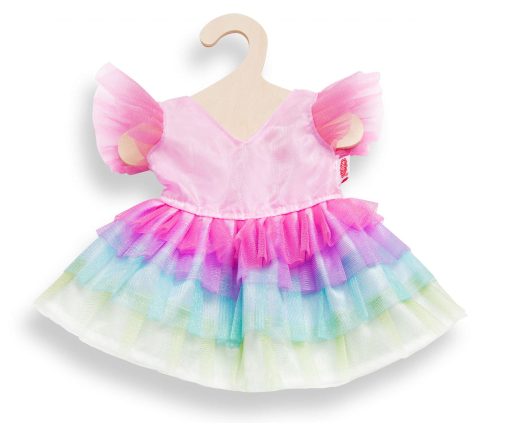 Puppenkleidung - Kleid "Regenbogenfee", Gr. 35 - 45 cm - Heless