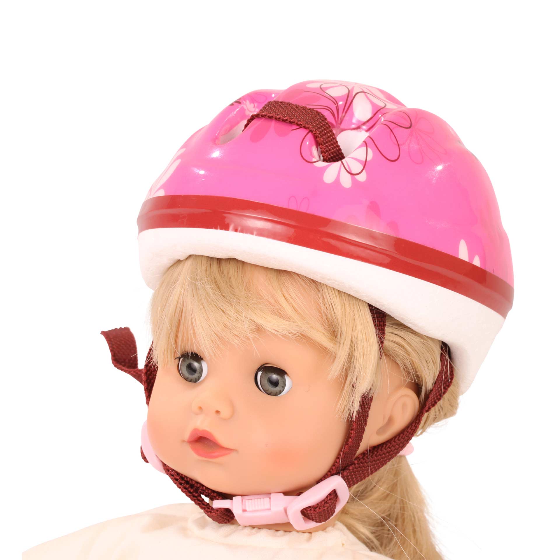 fahrradhelm für kleine puppen Götz Fahrrad- / Reithelm Blümchen für Puppen – 26-28 cm
