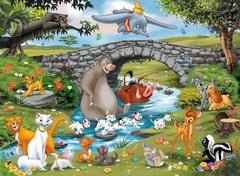 Puzzle 100 Teile XXL - Disney - Die Familie der Animal Friends - Ravensburger