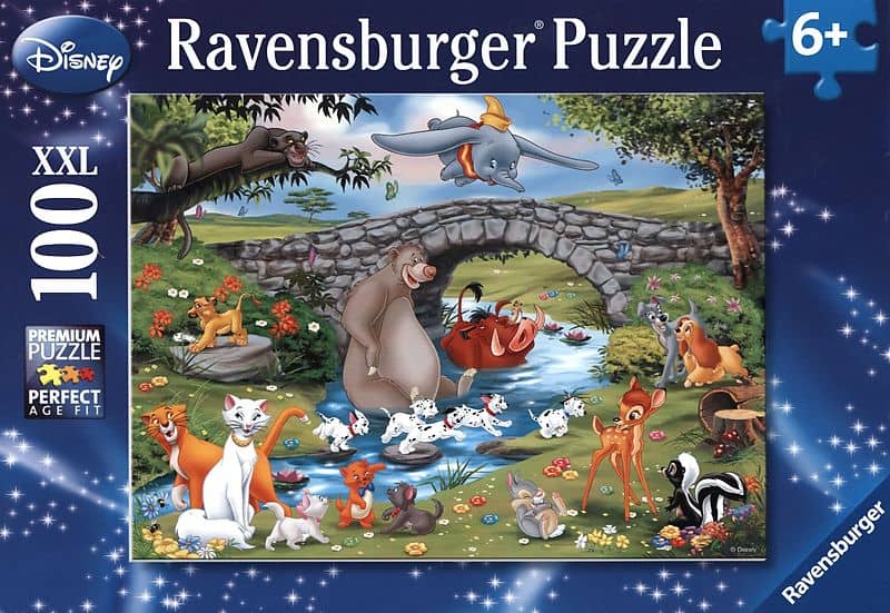 Puzzle 100 Teile XXL - Disney - Die Familie der Animal Friends - Ravensburger