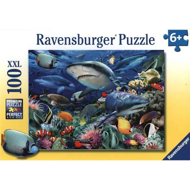 Puzzle 100 Teile XXL - Riff der Haie - Ravensburger