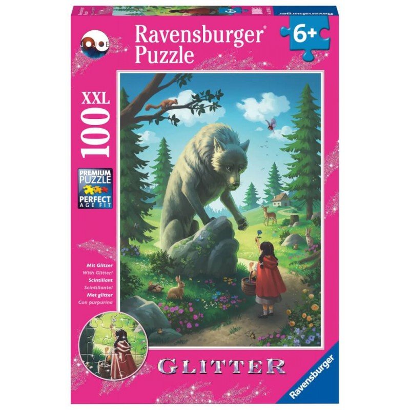 Puzzle 100 Teile XXL - Rotkäppchen und der Wolf - Ravensburger