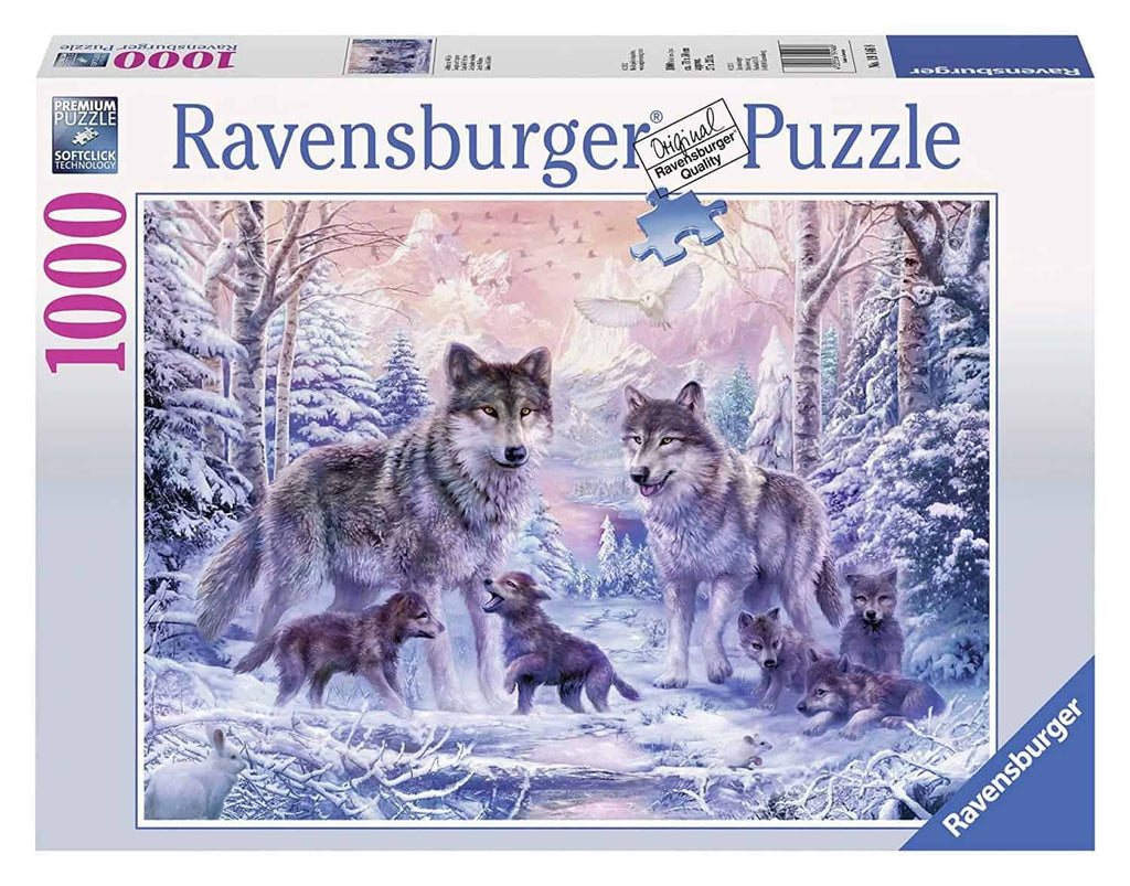 Puzzle 1000 Teile - Arktische Wölfe - Ravensburger