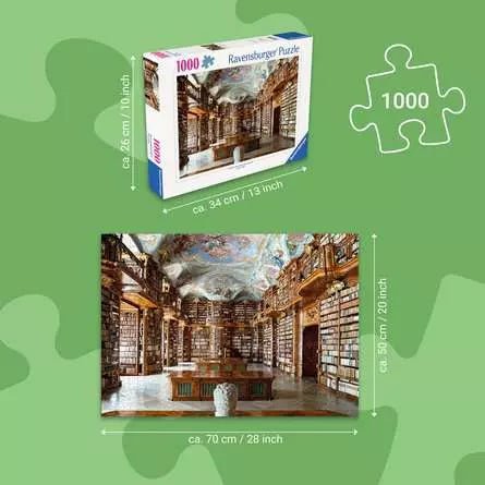 Detailaufnahme Bücherregale Bibliothek St. Florian Puzzle Erwachsene 1000 Teile

