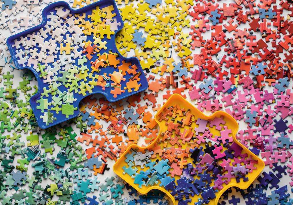 Puzzle 1000 Teile - Bunte Puzzleteile - Ravensburger