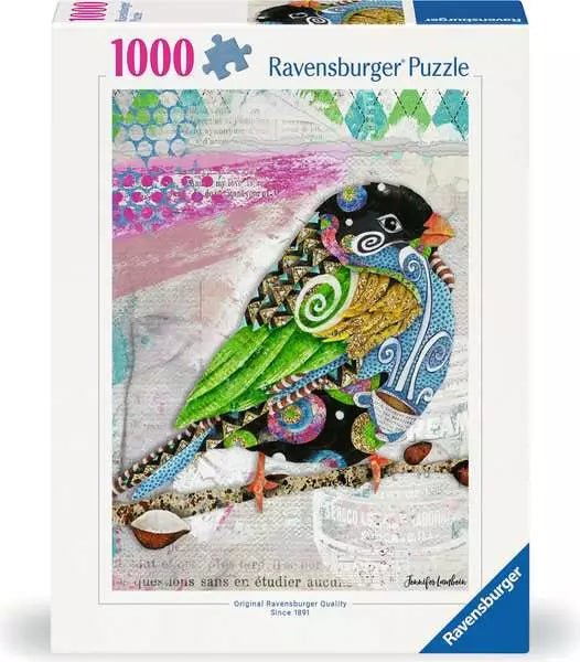 Puzzle Bunter Vogel 1000 Teile farbenfrohes Tiermotiv

