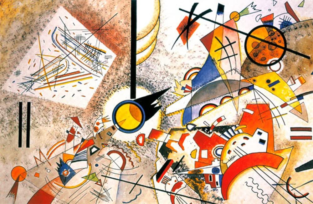 Puzzle 1000 Teile - Bustling Aquarelle: Kandinsky - Piatnik