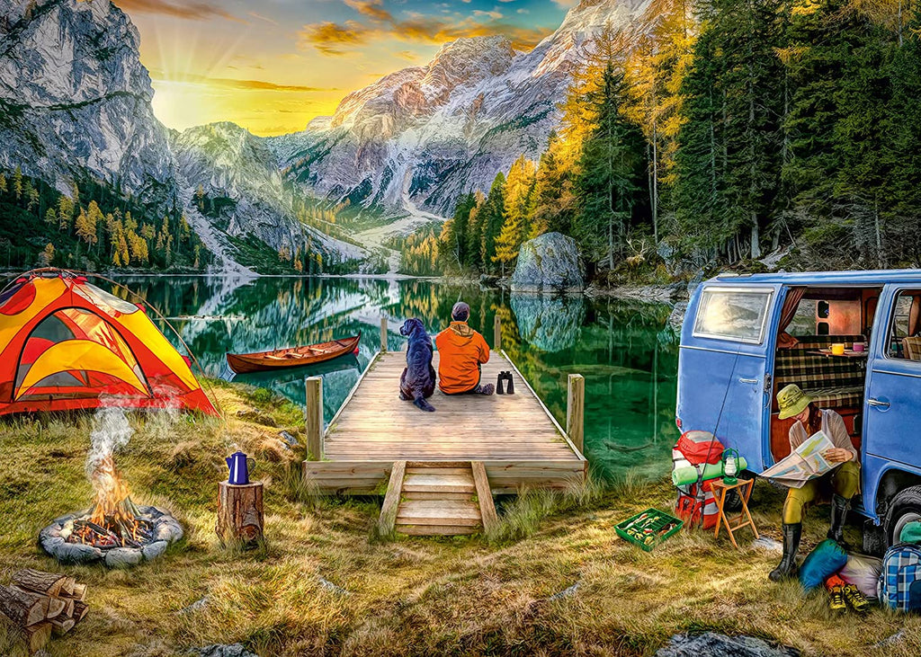 Puzzle 1000 Teile - Campingurlaub - Ravensburger