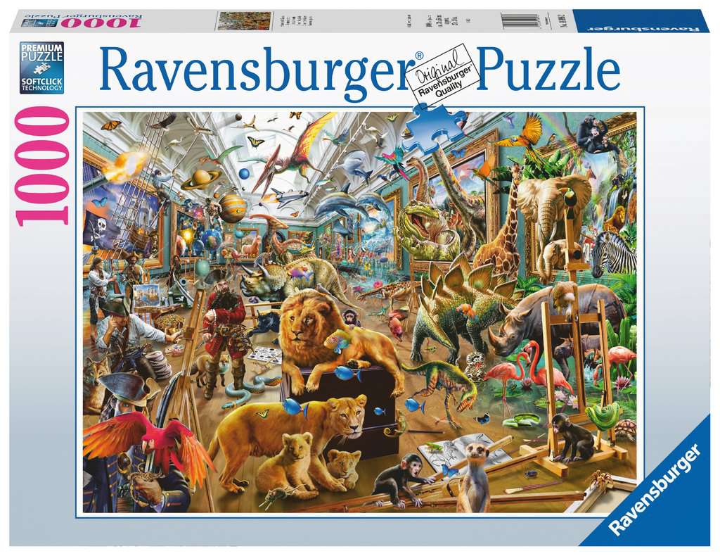 Puzzle 1000 Teile - Chaos in der Galerie - Ravensburger