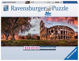 Puzzle 1000 Teile - Colosseum im Abendrot Panoramabild - Ravensburger