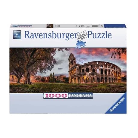 Puzzle 1000 Teile - Colosseum im Abendrot Panoramabild - Ravensburger