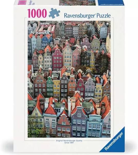 Danzig in Polen Puzzle 1000 Teile von Ravensburger in hochwertiger Premiumqualität
