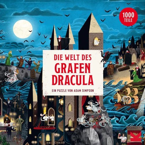 Puzzle 1000 Teile - Die Welt des Grafen Dracula - Laurence King Verlag