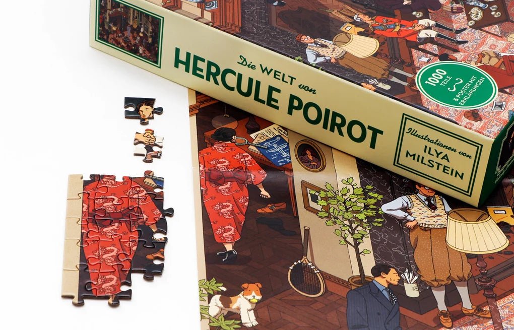 Puzzle 1000 Teile - Die Welt von Hercule Poirot - Laurence King Verlag