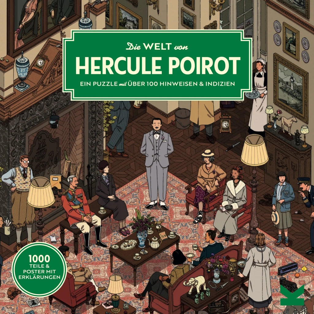 Puzzle 1000 Teile - Die Welt von Hercule Poirot - Laurence King Verlag