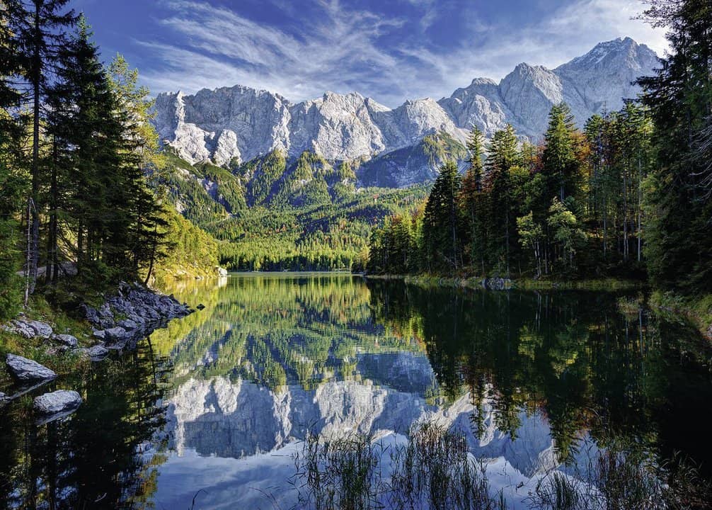 Puzzle 1000 Teile - Eibsee im Wettersteingebirge - Ravensburger