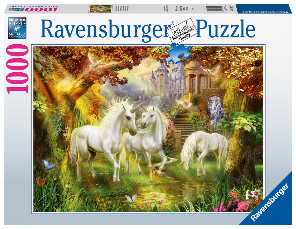 Puzzle 1000 Teile - Einhörner im Herbst - Ravensburger