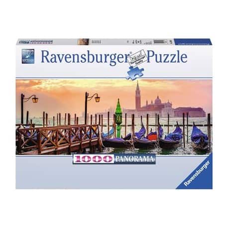 Puzzle 1000 Teile - Gondeln in Venedig Panorama - Ravensburger