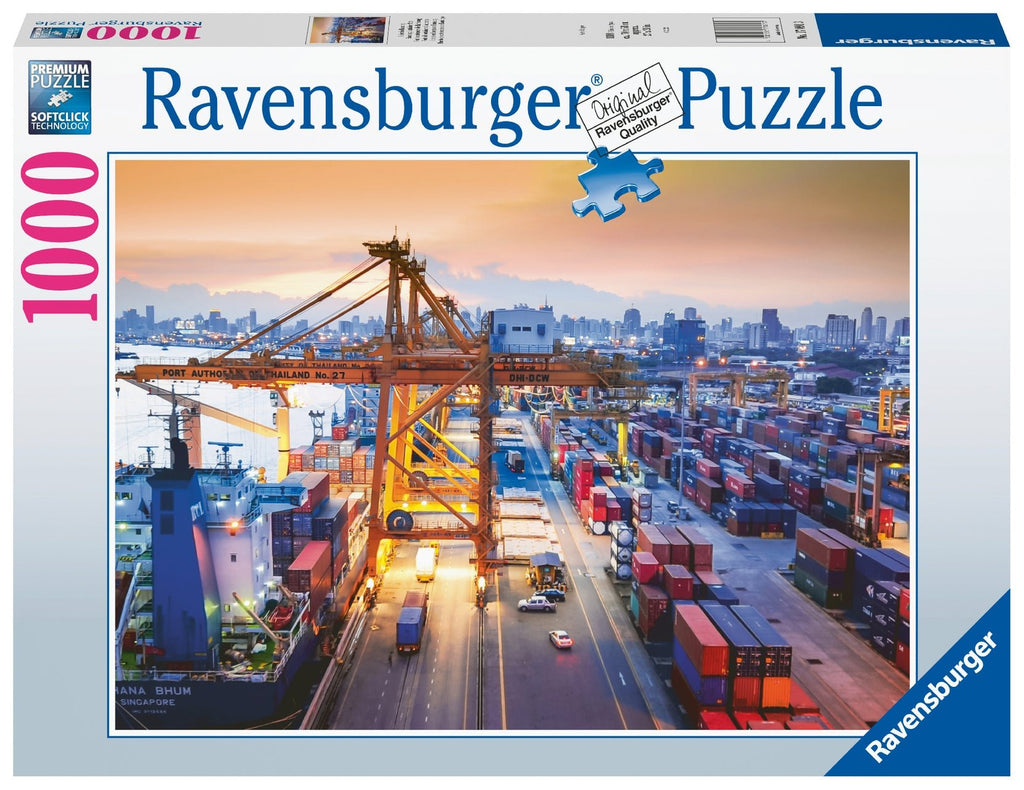 Puzzle 1000 Teile - Hafen in Hamburg - Ravensburger